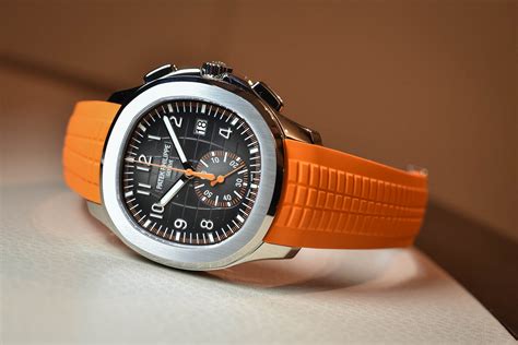 patek orange strap|patek philippe aquanaut 5968a price.